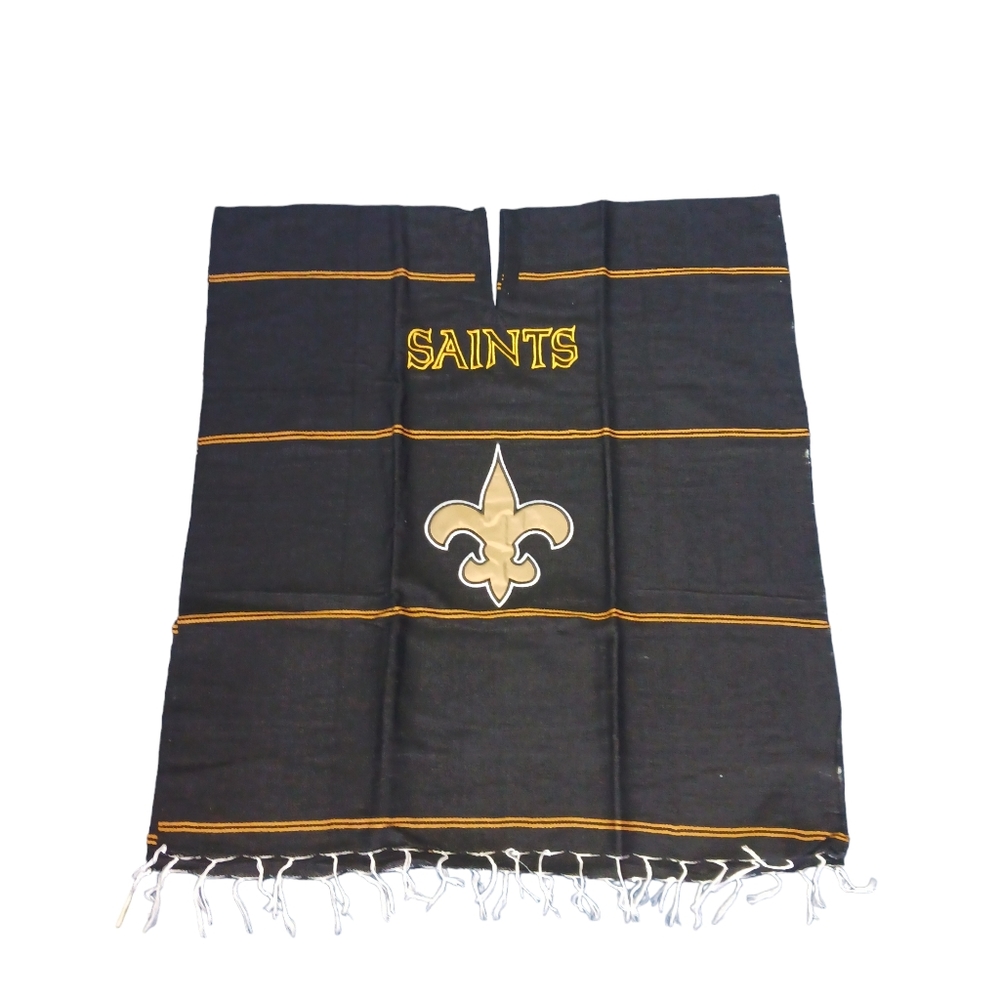 New Orleans Saints Poncho | Acrylic Cotton | One size